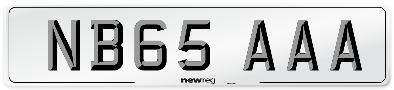NB65 AAA Number Plate from New Reg